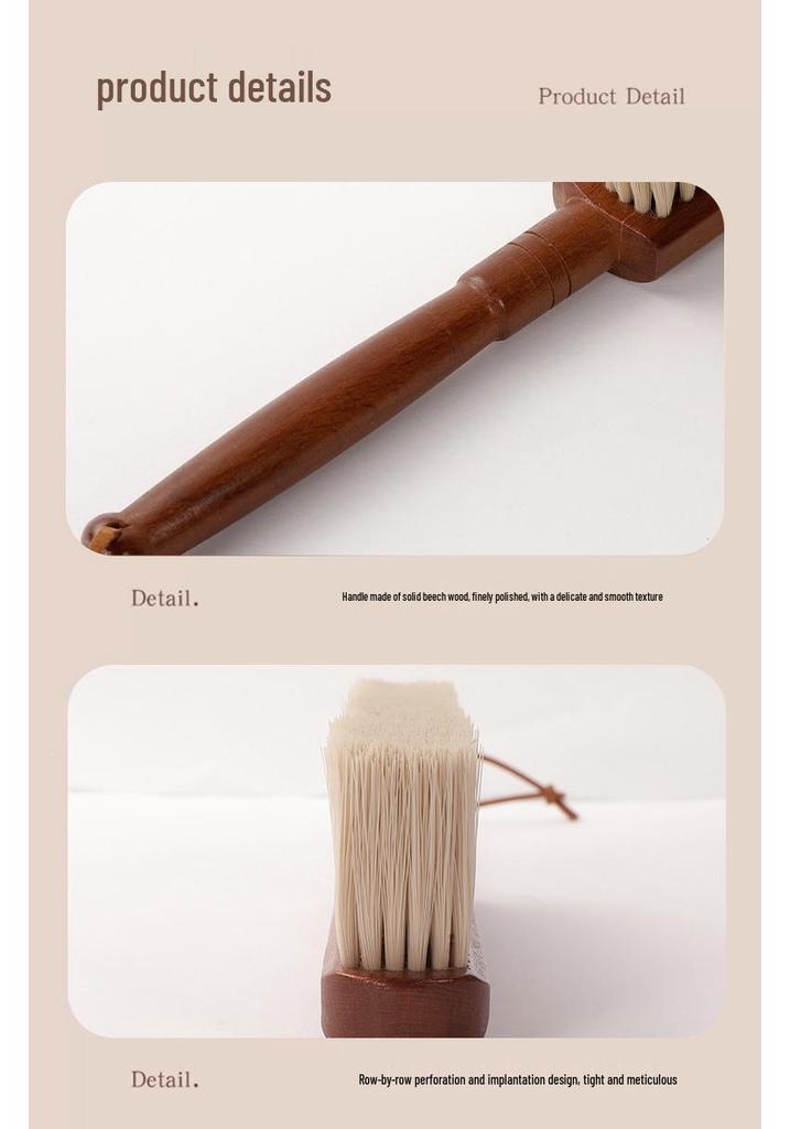 Large Soft Bristle Bed & Carpet Cleaning Brush with Long Handle