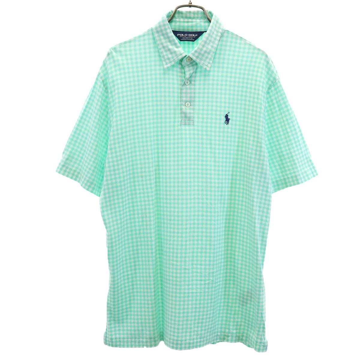 

POLO GOLF RALPH LAUREN Made in Peru Checklist Short sleeve Polo shirt M Men s Used