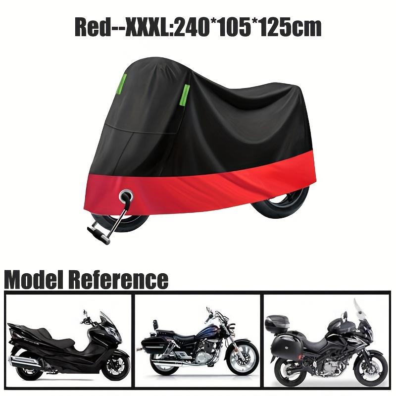 1Pc Oxford Cloth Motorcycle Scooter Cover Waterproof Sun Rain Protection Lock Hole Reflective Night Outdoor All Weather Use