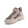 Spring and Autumn Trend Leopard Print Platform Casual Skateboard Shoes Women 2025 New Fashion Versatile Outdoor Trend Shoes Women Z010