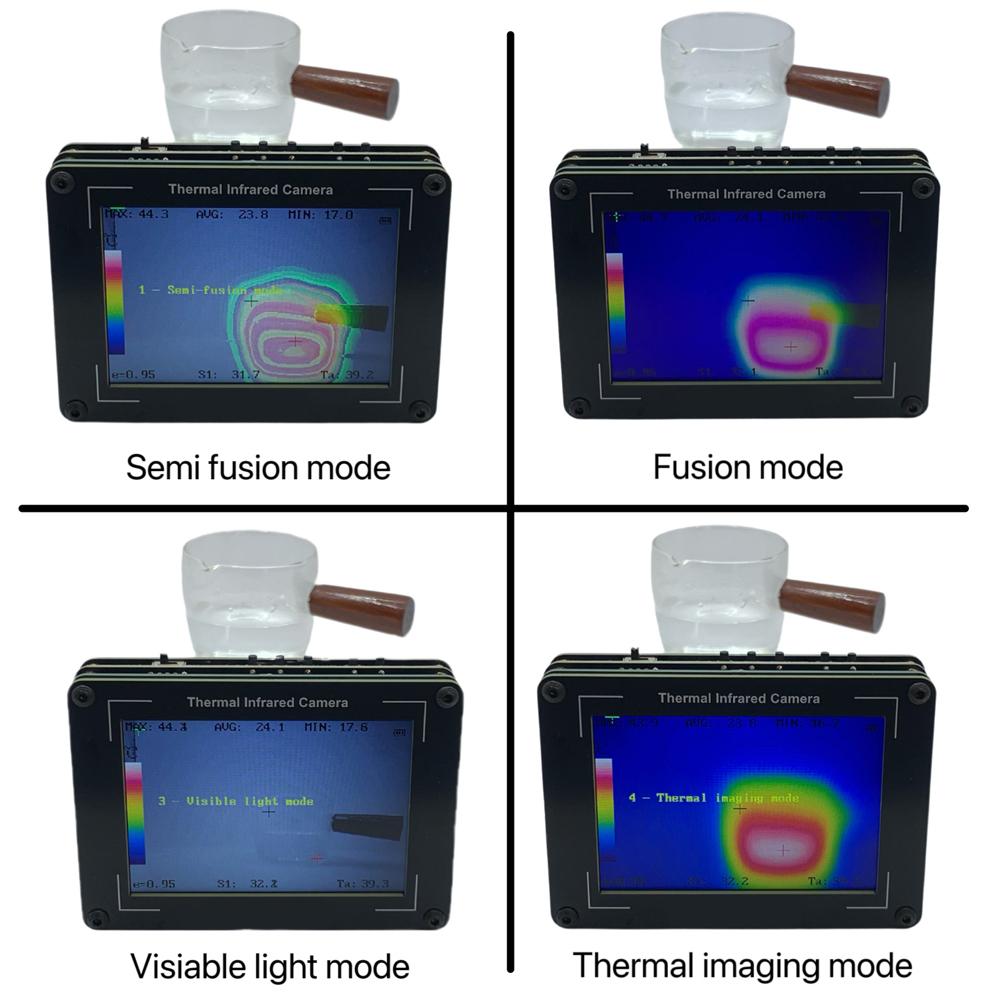 3.5 Inch Infrared Thermal Imager -40-450℃ Measurement 32x24 Pixel Thermal Camera for Inspection Electrical/Mechanical Building