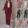 Women's Lounge Set 2-Piece Comfort Tracksuit Casual Loungewear Jogger Pants with Cropped Hoodie
