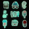 1Pcs Luminous Nurse Shoe Decoration Shoe Charms Pin for Cute Stethoscope Syringe Pill Medical Shoes Charms Clog Women Man