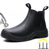 Men Safety Boots Puncture-Proof Work Shoes Outdoor Safety Protection Shoe Waterproof Leather Ankle Boot Zapatos Seguridad Hombre