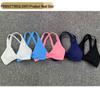 Women's European & American Style Sports Bra: Shockproof Running & Yoga Vest with Chest Pad, Stylish Back Design