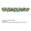 6.5ft Christmas Snowflake Tinsel Garland Faux Greenery Metallic Twist Garland for Indoor Outdoor Porch Window Fireplace Wall Holiday Decor
