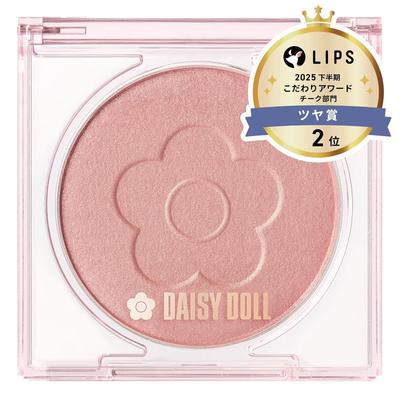 DAISY DOLL MARY QUANT Powder Blush Bloom 02 Horoyoi Cherry 7g Softly Blends Into Skin Allowing Customizable Color Moist High-adherence Red Shine Pearl