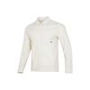 Men's Solid Color Woven Long Sleeves Autumn White Shirt DM6640-104