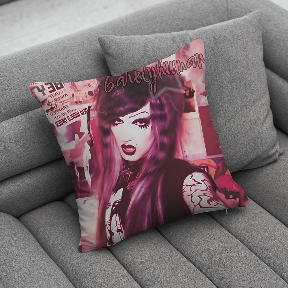 6arelyhuman  Pillow Case Pillowcase Home Sofa Cushions Car Cushions Pillowcover Office Pillowshell Pillow