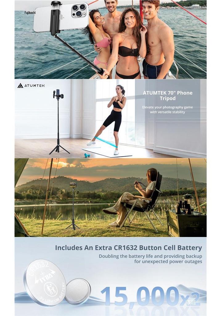 Retractable Selfie Stick Tripod: Non-slip Multifunctional Phone Holder for Live Streaming