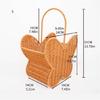 Cesto Decorativo a Forma di Farfalla con Manico Costruzione in Plastica Contenitore Portaoggetti Per Soggiorno Camera da Letto