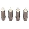 4pcs RCA Sound Plug Silver Plated RCA Male Plug Connector Professional Sound Equipment