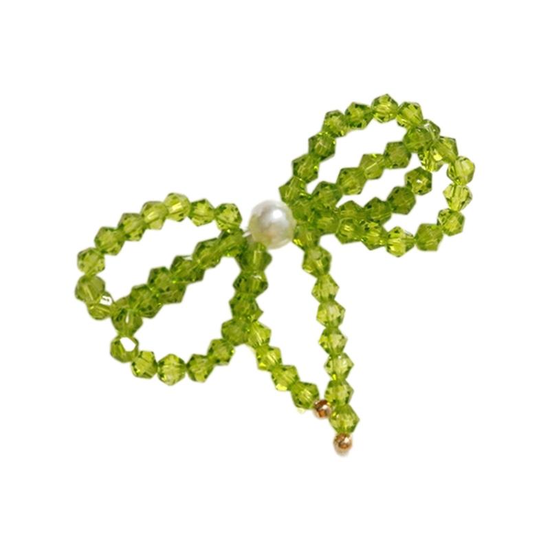 

Bowknot Jewelry Components Bowknot Pendant DIY Acrylic Bead Bowknot DIY Jewelry Accessories Perfect for Making Jewelry темно-зелений колір