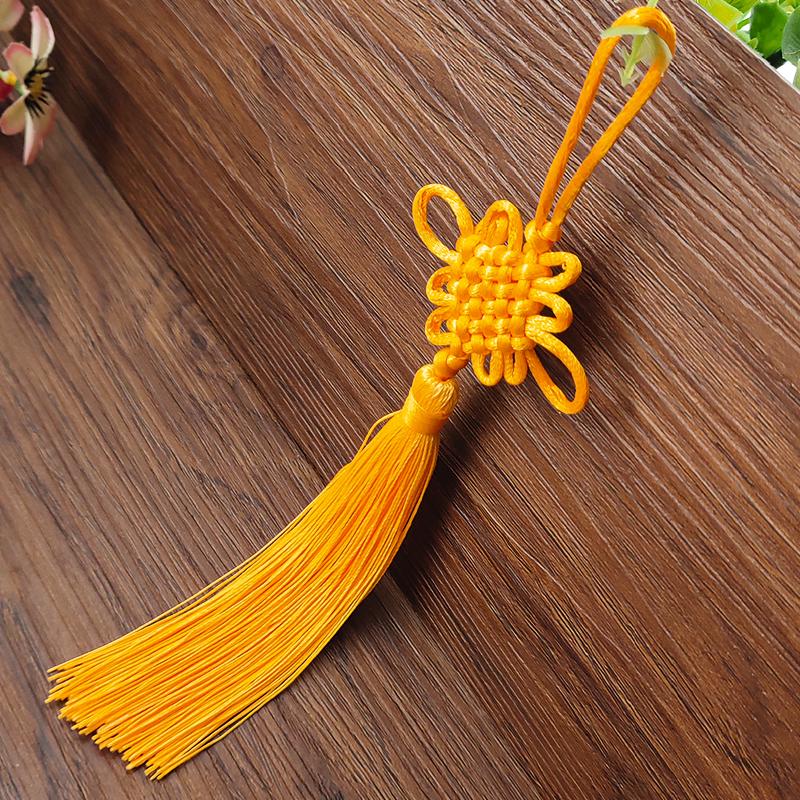 Pendente con Nappa a Nodo Cinese di Buon Auspicio a 6 Piastre Decorazione per la Casa