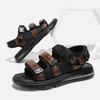Mode 2025 Neue Sommer Herren Atmungsaktive Sandalen Lässig Leder Flach Designer Schuhe Outdoor Plateau Strandsandalen Römische Mode Sneaker