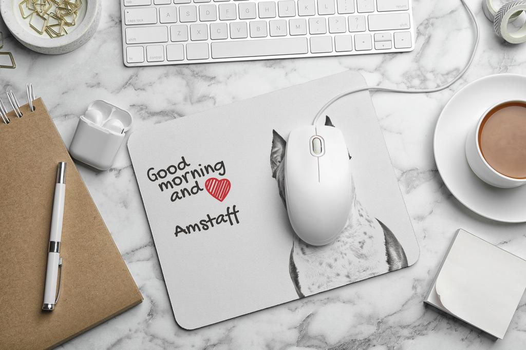 American Staffordshire Terrier, Amstaff - Mouse Pad with Print, Personalized Dog-themed Mouse Pad, Unique Gadget for an Office Worker by Art-Dog Brand