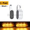 Pair Amber Motorcycle Handlebar Led Turn Signal Light E24 Mark Mini Scooter Indicator Blinker Aluminum Alloy Signal Lamp