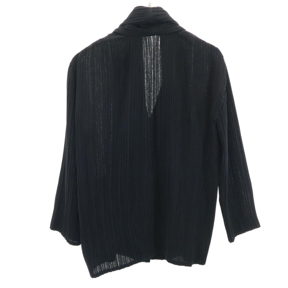 ISSEY MIYAKE Made In Japan Long Sleeve Cardigan 3 Black Women Used