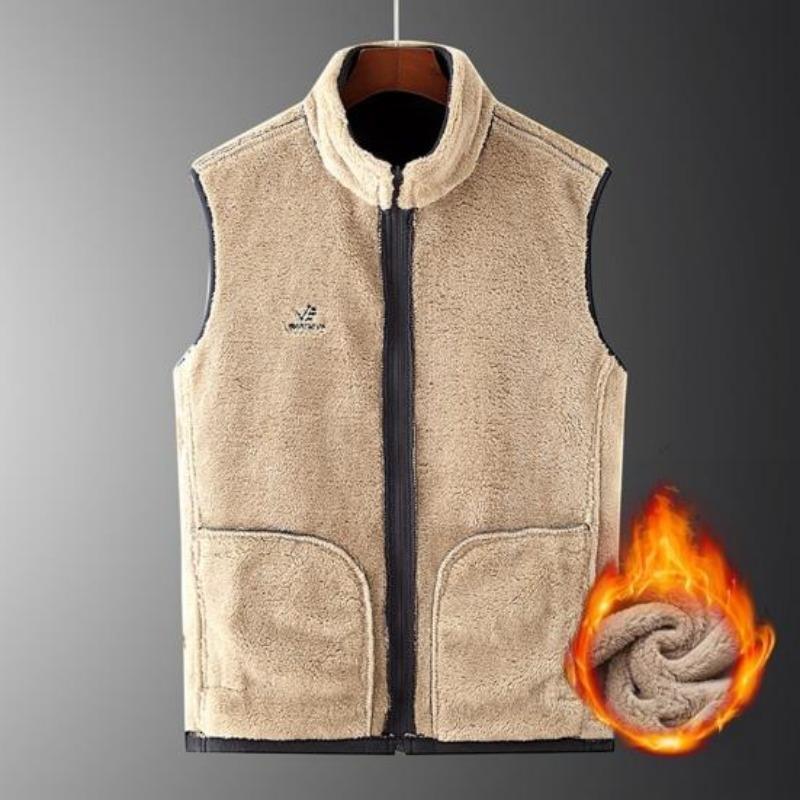 Men Warm Waistcoat  Vest Men's  Sleeveless Coat Men Winter Vest