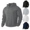 Men's Solid-color Loose Sweater Knitted Hoodie, Men's And Women's Stand-up Collar Thickened Hoodie