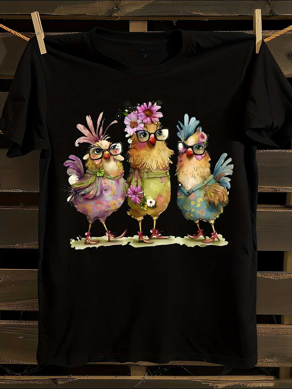 

Футболка с принтом WoChicken Мужская футболка Женские футболки с принтом из букв Футболка с короткими рукавами Повседневная уличная футболка Топ XXXXL