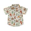 Toddler Boys Summer Casual Shirt 6M 12M 18M 24M 3Y 4Y Short Sleeve Lapel Western Elements Print Button Tops