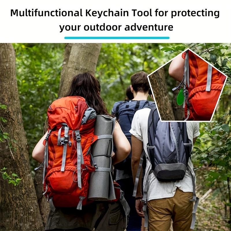 6 In 1 Keychain Pocket Tool for Bottle Opener Screwdriver Ruler Wrench Bit Driver File Portable Design Camping Accessories