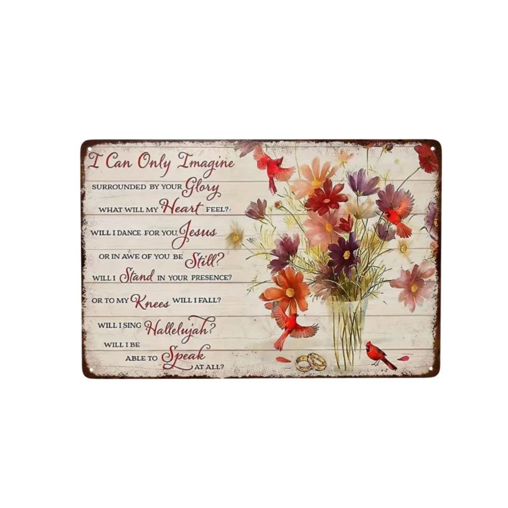 Floral Nature Plants Metal Tin Retro Sign For Kitchen Garden Home Bars Restaurants Cafes and Pubs Art Poster for Wall Dec