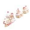 Xmas Train Three Part Resin Creative Cute Fade Resistant Xmas Train Figurine for Decoration