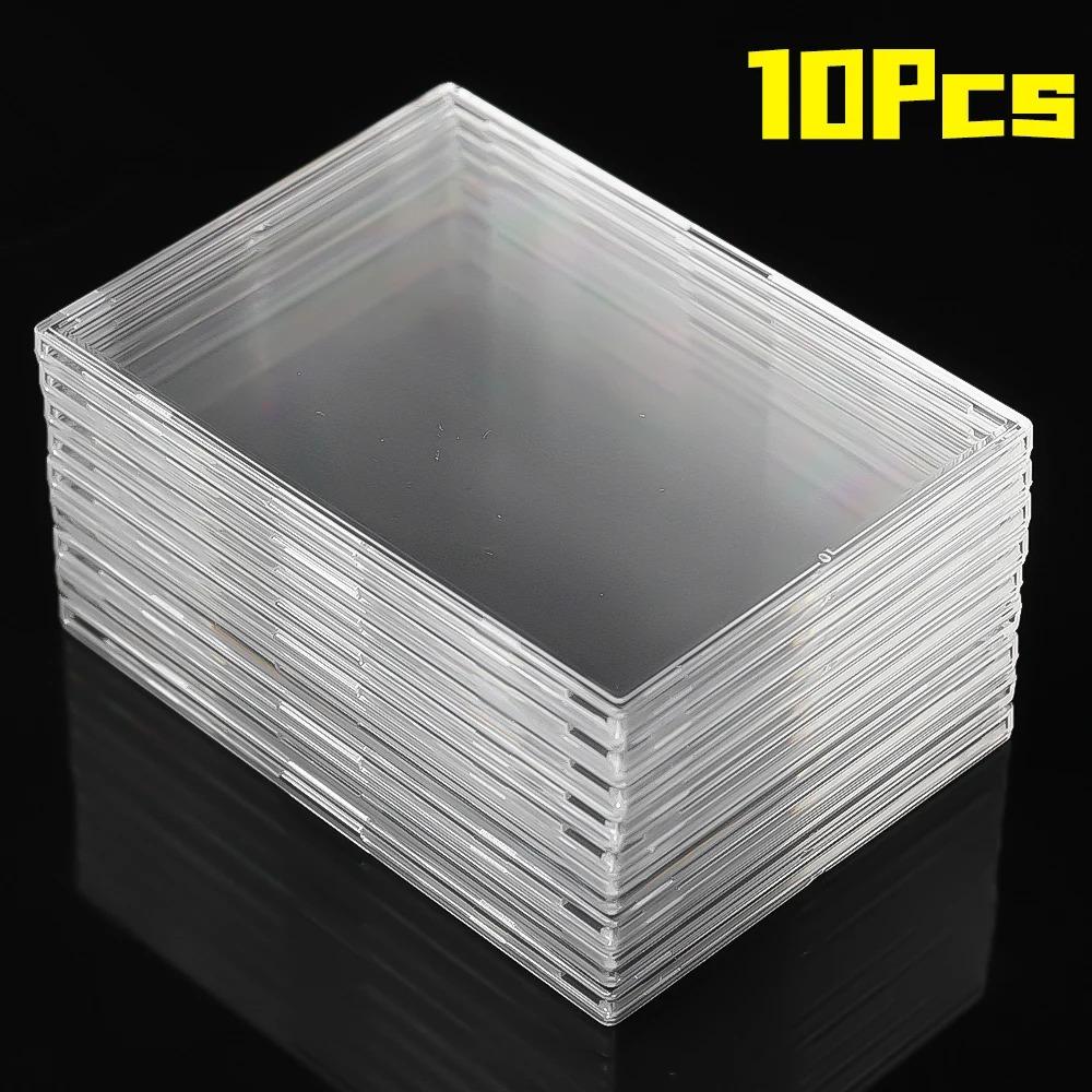 20/1x Clear Acrylic Card Holder with Triangle Display Stand Idol Photo Protective Sleeves Transparent Gaming Trading Card Holder