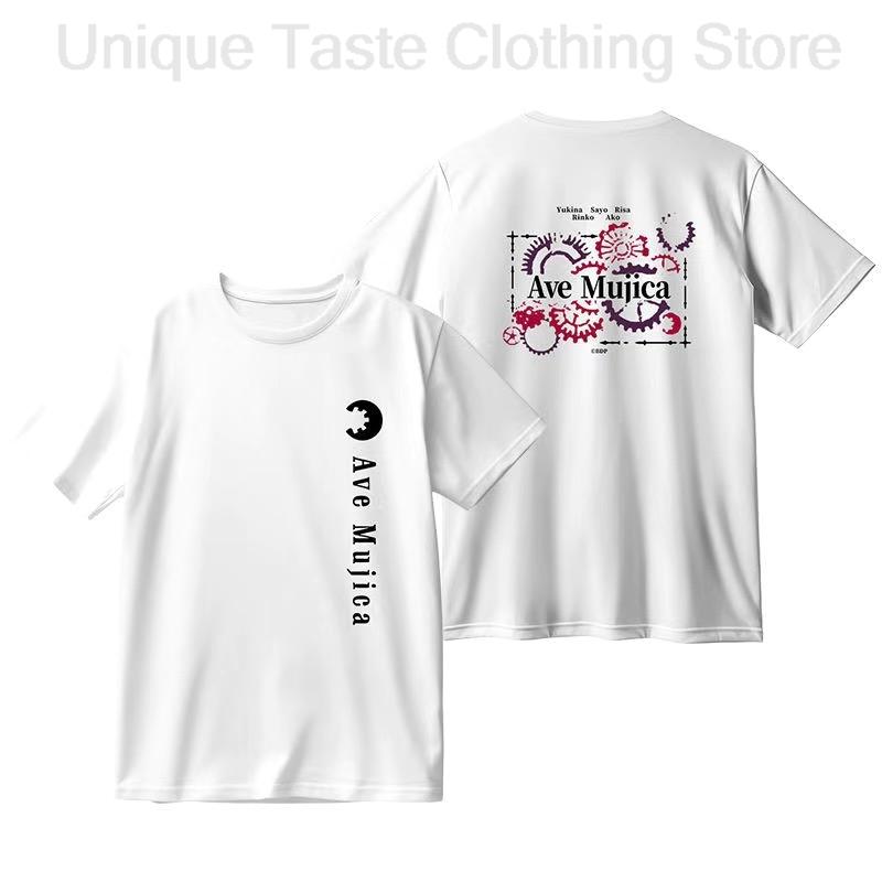 

BanG Dream Ave Mujica 4th live T Shirt Wakaba Mutsumi Oblivionis Tshirt Harajuku Unisex Women Cotton Summer Short Sleeve Tee Tops M