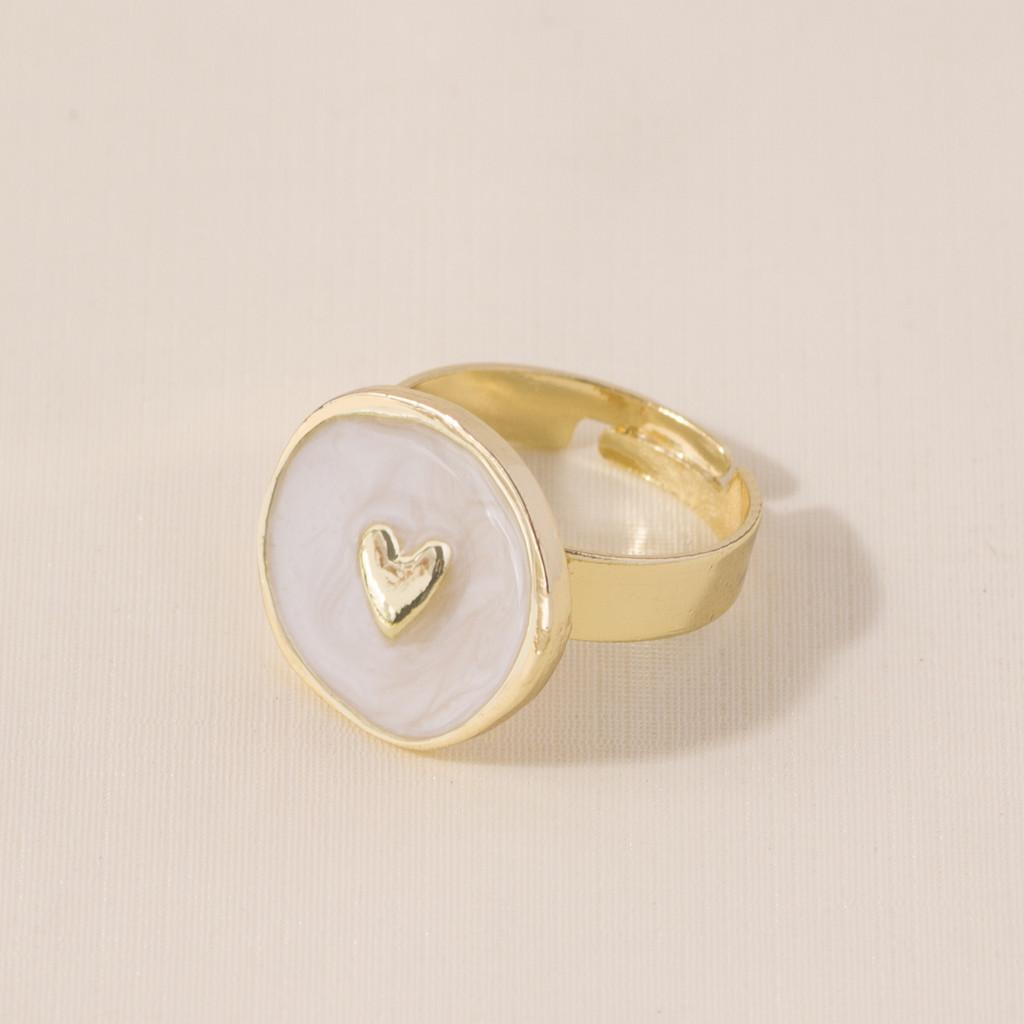 Trendy Alloy Heart Star Moon Earrings And Rings With Fashion Plated Necklace