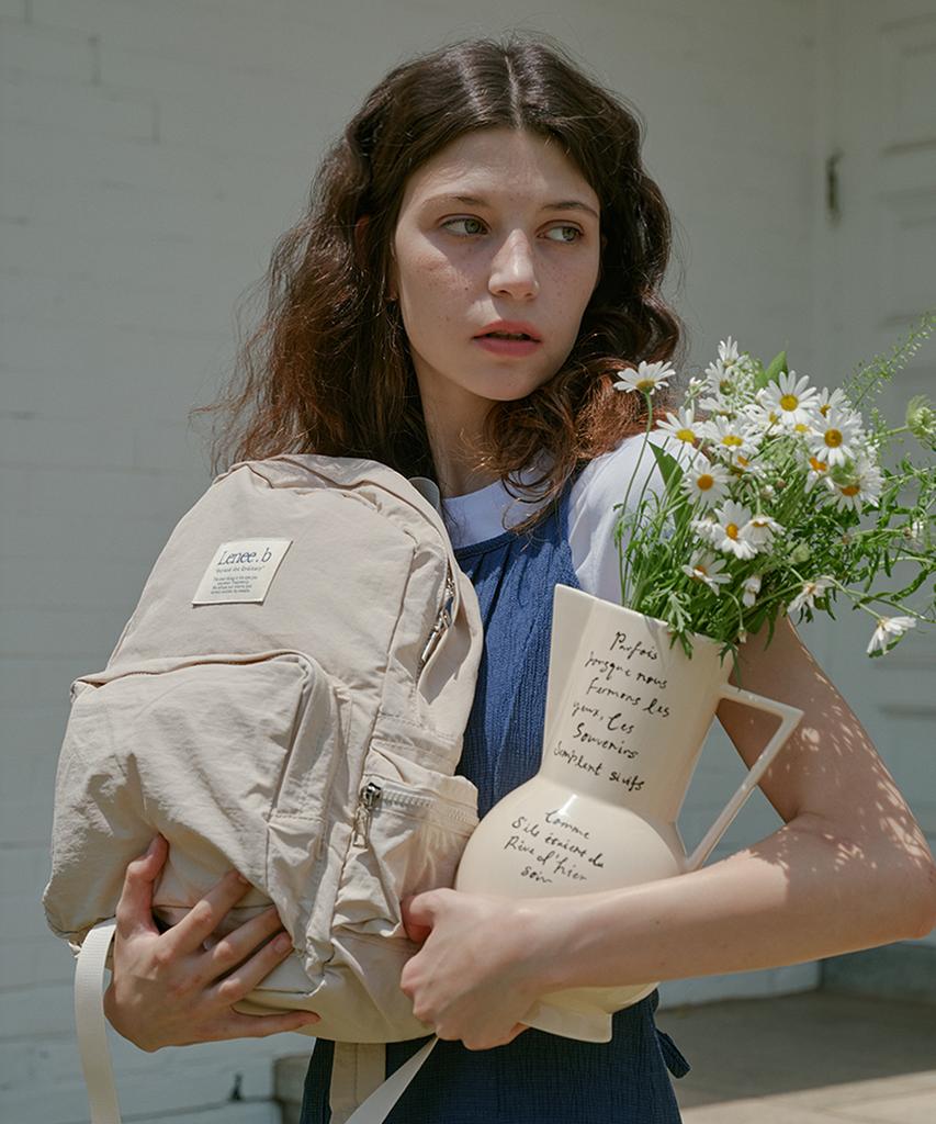 Leneeb Feather Backpack Sky Blue