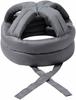 [Clove Cube] Head Guard - Fall Protection, Lightweight, One Size Fits All, for Elderly Care and Rehabilitation - 2 Types (Light Gray, Chin Strap Type)