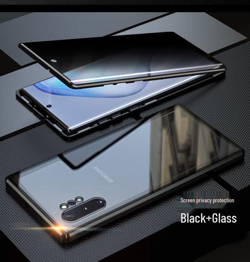Samsung S25 Ultra Anti-Peep Magnetische Vollabdeckungs-Aluminiumlegierungs-Handyhülle (24 Plus, A55)