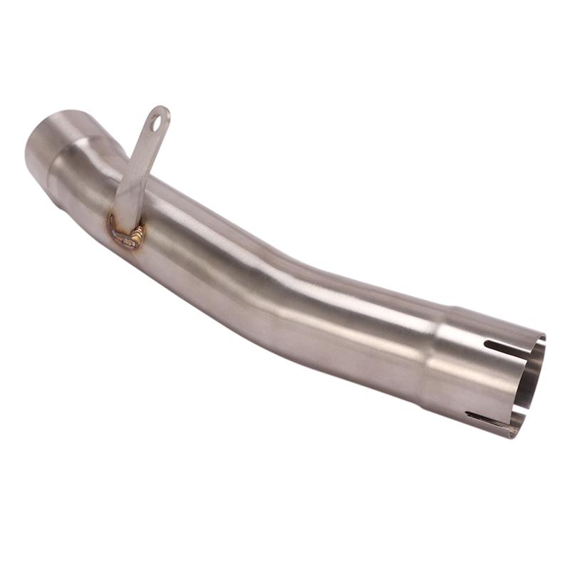 Motorcycle Exhaust Muffler Stainless Steel Middle Link Pipe Slip On For Kawasaki ZX6R ZX 6R ZX-6R Ninja 636 2009 - 2020 Years