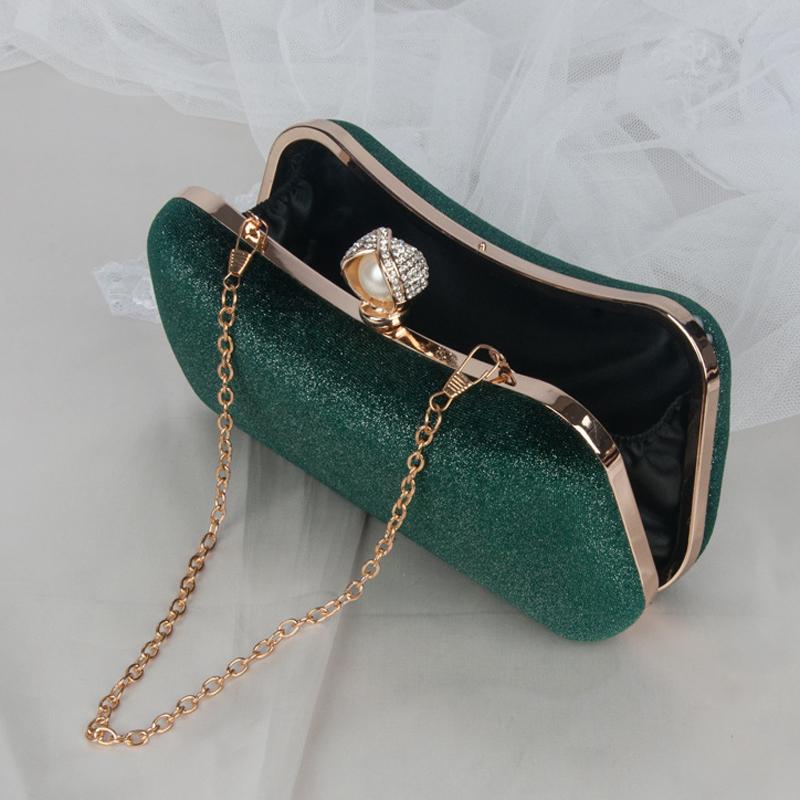 Navy Blue Party Bag Woman Velet Pearl Hasp Clutch Purse Luxury Designer Handbags Famous Cross Body Bag for Women Flannel Wallet