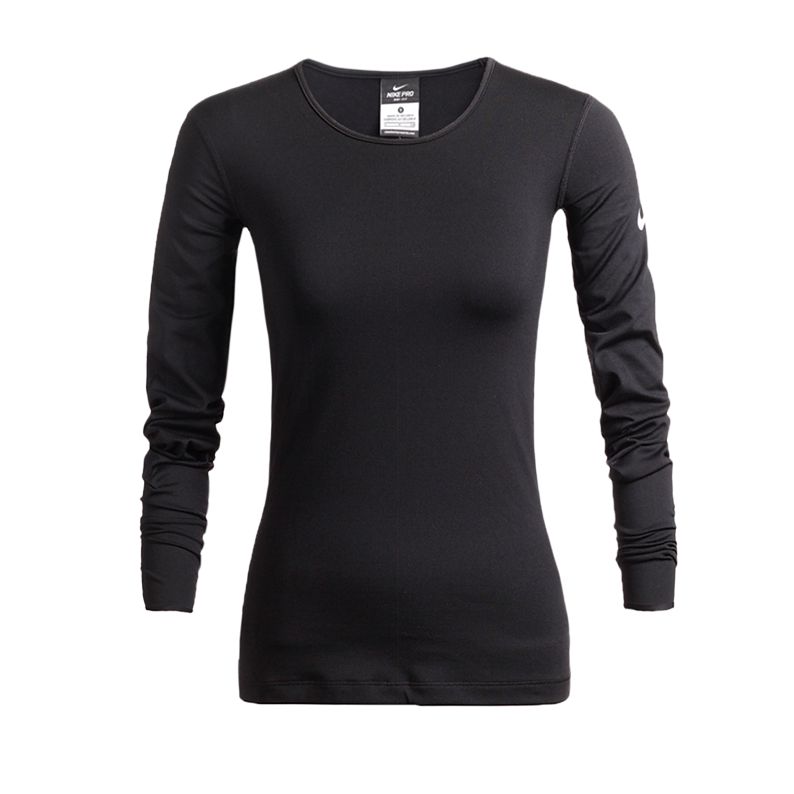 Nike Пуловер Dri-Fit Hyperwarm с длинным рукавом, вязаный топ для женщин 620430-010 L
