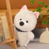 West Highland Puppy Plush Doll Ragdoll Cute Doll Holiday Birthday Gift Throw Pillow