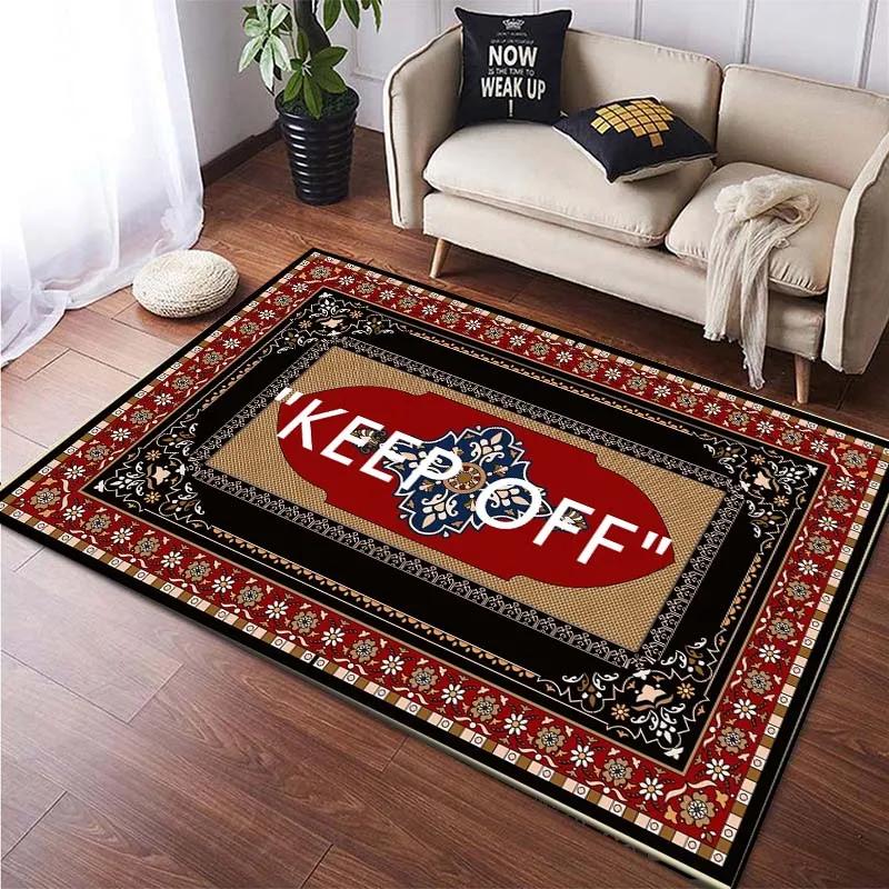 “keep Off' Carpet Luxury Decor Rugs Living Room Home Leisure Area Anti-slip Rug Bedside Soft Foot Mats Indoor Extrance Doormat