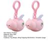 1/2Pcs Pig Keychain Pendant with Flapping Wings Pull String to Vibrate