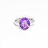 Purple Amethyst Ring, Solid 925 Sterling Silver Ring, Women Promise Ring, Dainty Ring, Birthstone Ring, Birthday Gift Ring, Gift For Her