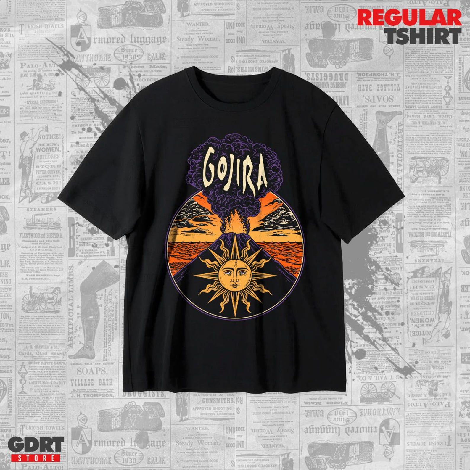 Gojira Band T shirt - Magma Albums - Unisex Heavy Shirt M