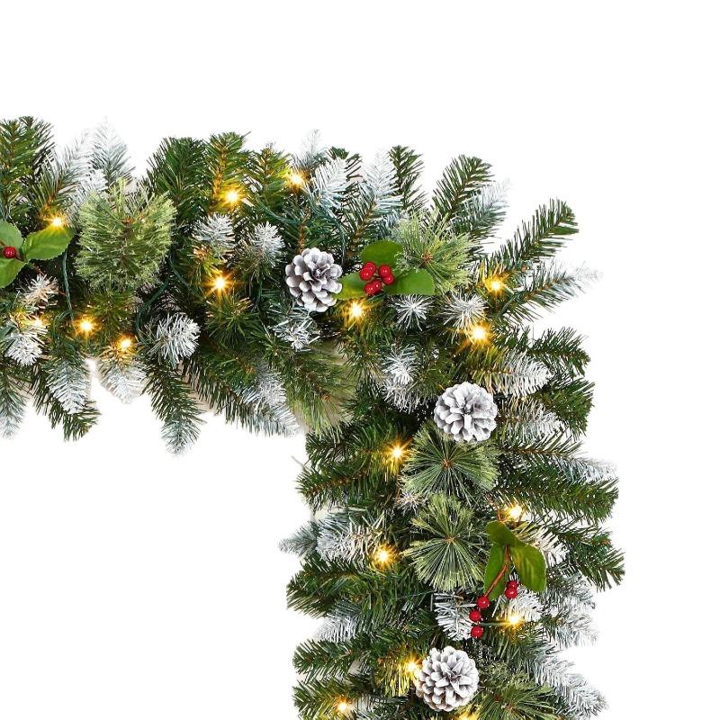Weihnachtliche Rankenkrone Türhänger fallender Schnee Weihnachtsdekoration Rankenornament Ornament Anhänger Einkaufszentrum Szene Layout