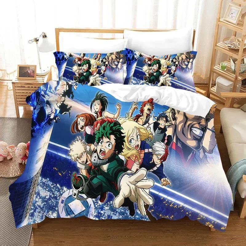 My Hero Academia 3D Printed Duvet Case Pillowcase Bedding Set Twin Full King for Kids Adults Bedroom