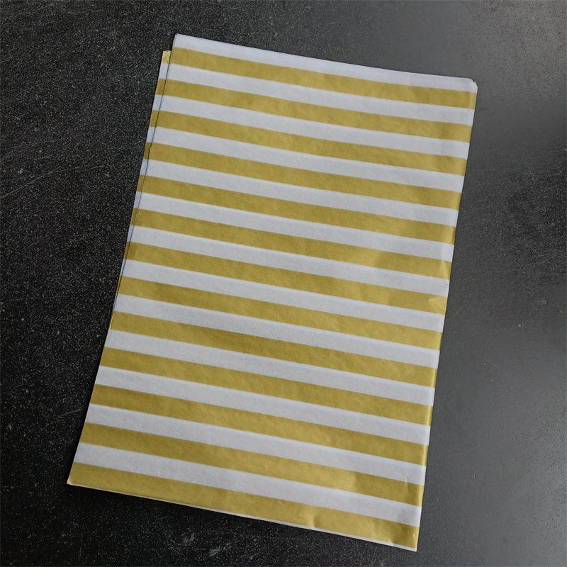 20pcs 50*35cm Tissue Paper Golden Star Polka Dot Wave Print DIY Craft Flowers Gifts Packing Paper Wedding Party Decorative Paper