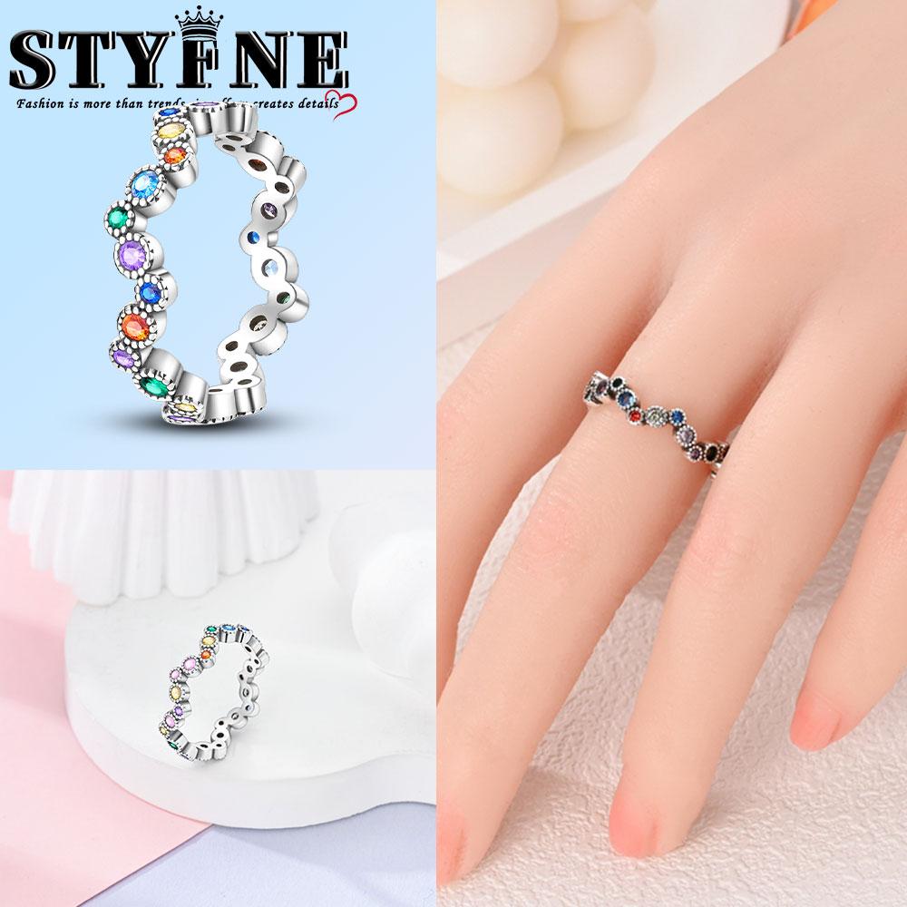 Valentine Day Engagement Ring copper Heart, Red, Pink, White, Blue Ring for Women Holiday Jewellery Gift High Quality