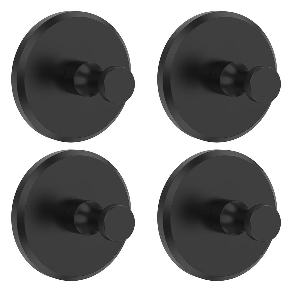 4Pcs Suction Cup Hooks Stainless Steel Bathroom Towel Clothes Holder Wall Mount Kitchen Shower Strong Suction Sucker Hooks