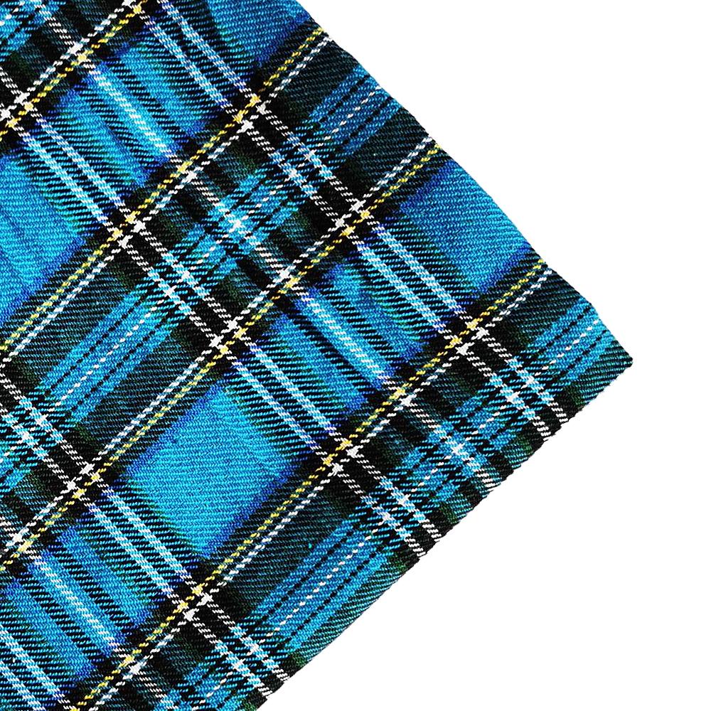 Tessuto a Quadri Scozzesi Classico ed Elegante, Spessore Medio, Poliestere e Cotone, 1-3 Iarde, per Cucire Gonne da Donna, Tessuto Tartan di Designer