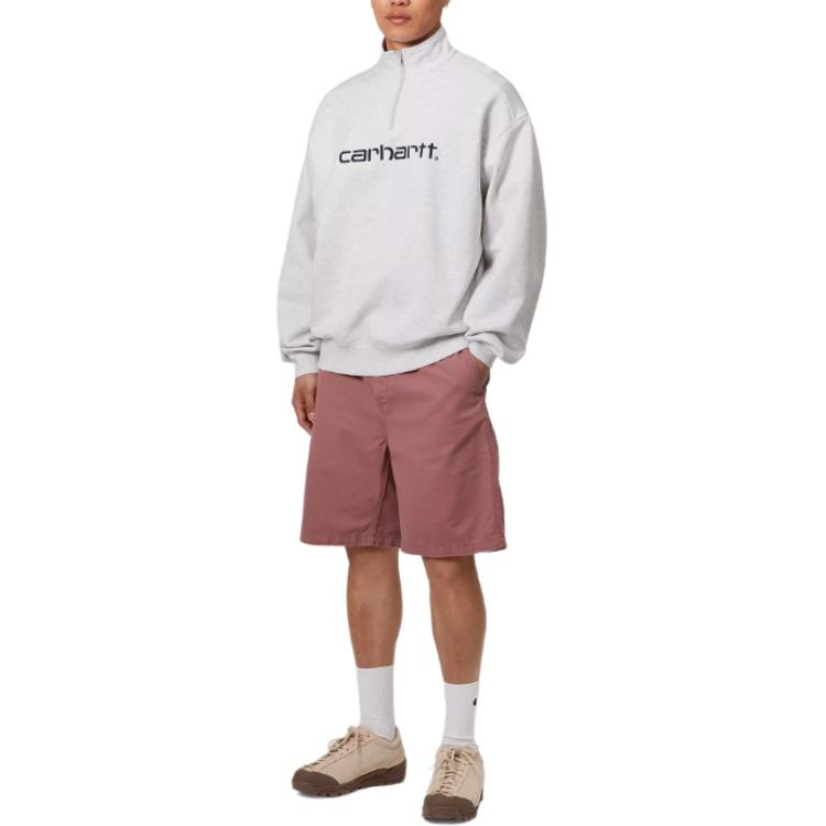 Carhartt WIP Solid Color Elastic Straight Leg Casual Shorts Men Shorts Red I0304802OSGD